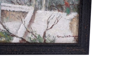 Lot 545 - Reginald Frank Knowles Drewe - Continental townscape with figures | oil