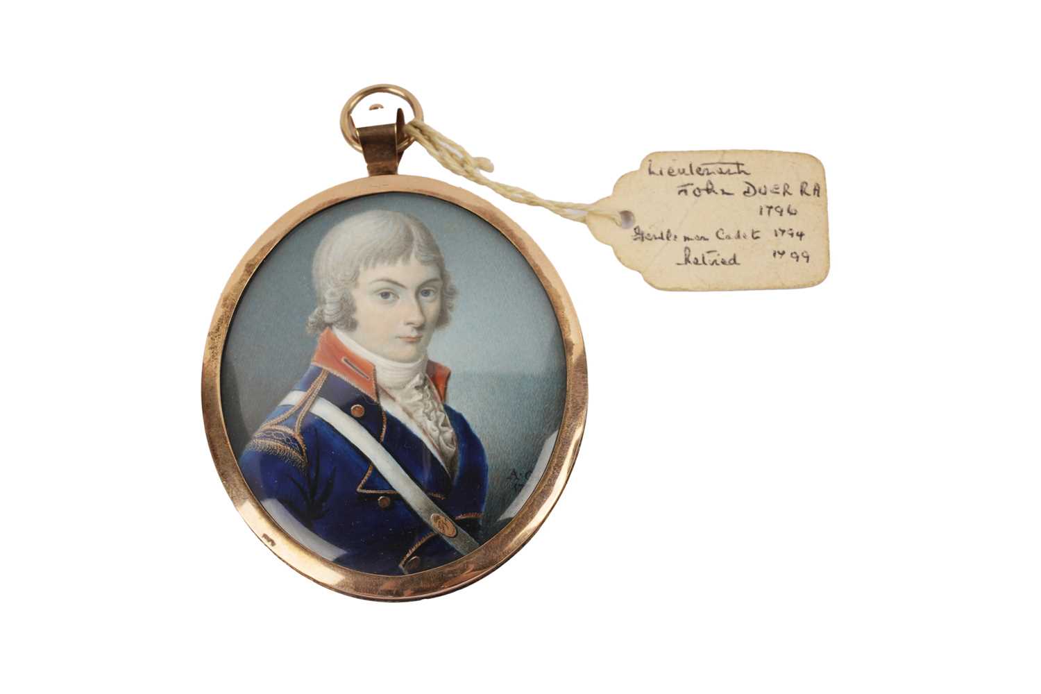 Lot 228 - Alexander Galloway - Portrait of Lieutenant John Duer | miniature