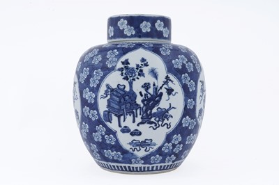 Lot 819 - A Chinese blue and white ginger jar
