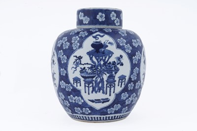 Lot 819 - A Chinese blue and white ginger jar