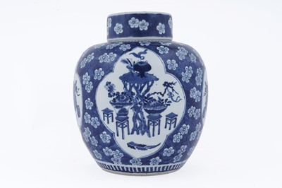 Lot 819 - A Chinese blue and white ginger jar