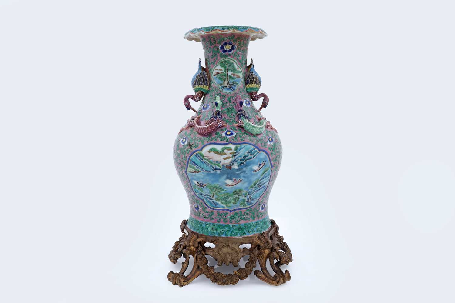 Lot 820 - A 19th Century Canton vase