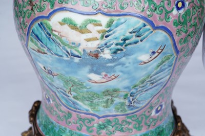 Lot 820 - A 19th Century Canton vase