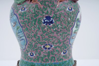 Lot 820 - A 19th Century Canton vase