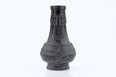 Lot 827 - A Chinese bronze arrow vase