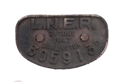 Lot 197 - Railway interest: a vintage cast iron gradient sign; and other items