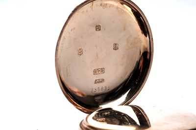 Lot 471 - Elgin: a 9ct yellow gold cased hunter pocket watch