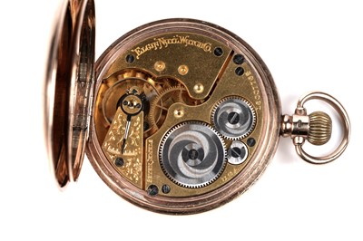 Lot 471 - Elgin: a 9ct yellow gold cased hunter pocket watch