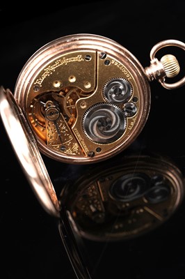 Lot 471 - Elgin: a 9ct yellow gold cased hunter pocket watch