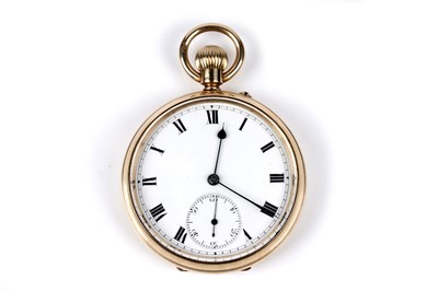 Lot 473 - Reid & Sons: an 18ct yellow gold cased open faced pocket watch