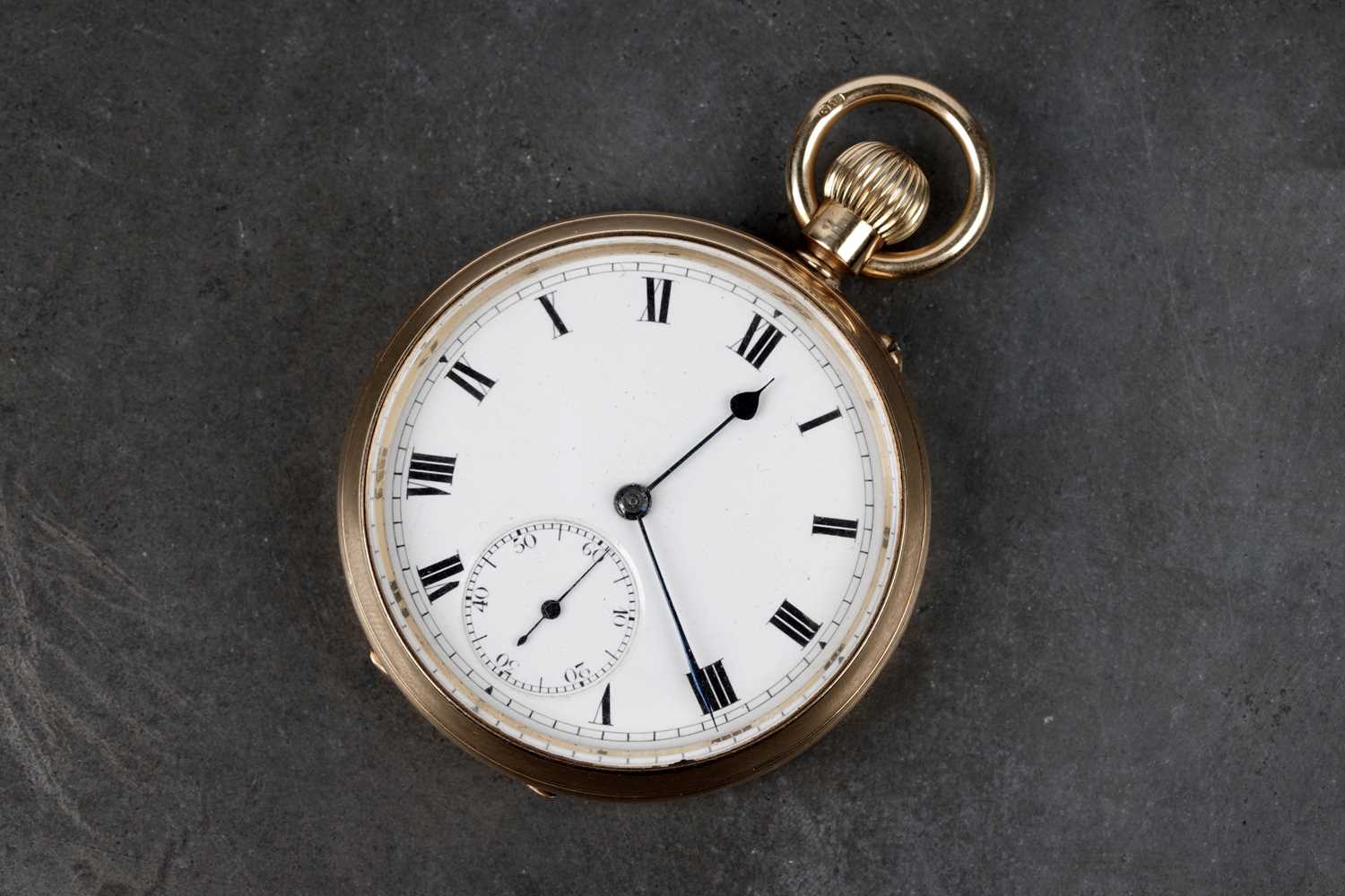 Lot 473 - Reid & Sons: an 18ct yellow gold cased open faced pocket watch