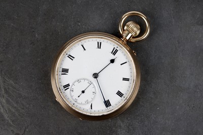 Lot 473 - Reid & Sons: an 18ct yellow gold cased open faced pocket watch