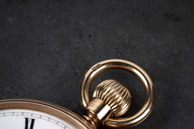 Lot 473 - Reid & Sons: an 18ct yellow gold cased open faced pocket watch