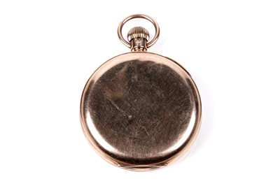 Lot 474 - Flinn & Co, Coventry: a 9ct yellow gold cased open faced pocket watch