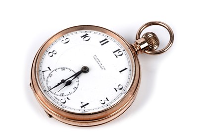 Lot 474 - Flinn & Co, Coventry: a 9ct yellow gold cased open faced pocket watch
