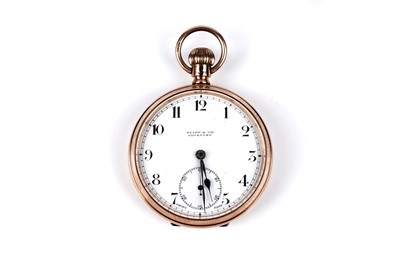 Lot 474 - Flinn & Co, Coventry: a 9ct yellow gold cased open faced pocket watch