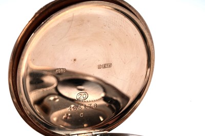 Lot 476 - J.W. Benson, London: a 9ct yellow gold cased open faced pocket watch
