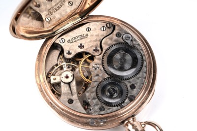 Lot 477 - Elida Watch Co: a 9ct yellow gold cased open faced pocket watch