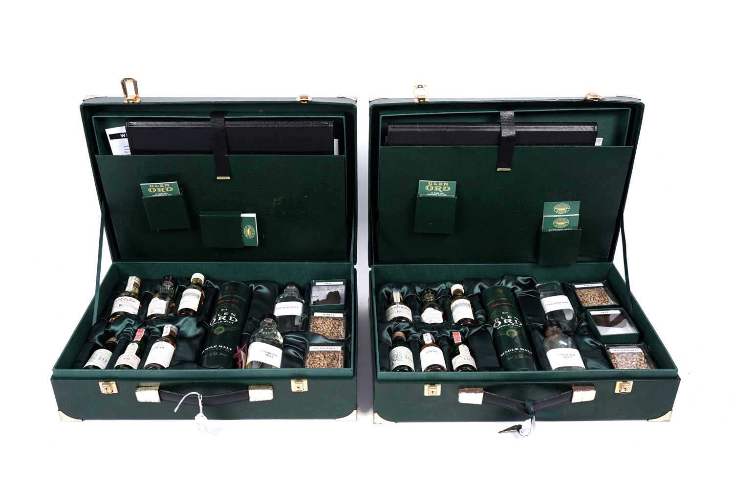 Lot 33 - Two Classic Malts of Scotland miniature whisky salesmen briefcases