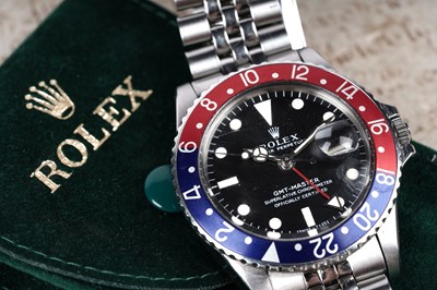 Lot 413 - Rolex Oyster Perpetual GMT-Master: a stainless steel cased automatic wristwatch