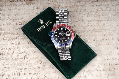 Lot 413 - Rolex Oyster Perpetual GMT-Master: a stainless steel cased automatic wristwatch