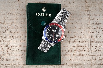 Lot 413 - Rolex Oyster Perpetual GMT-Master: a stainless steel cased automatic wristwatch