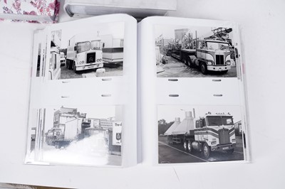 Lot 100 - Two albums of postcards; and three photograph albums