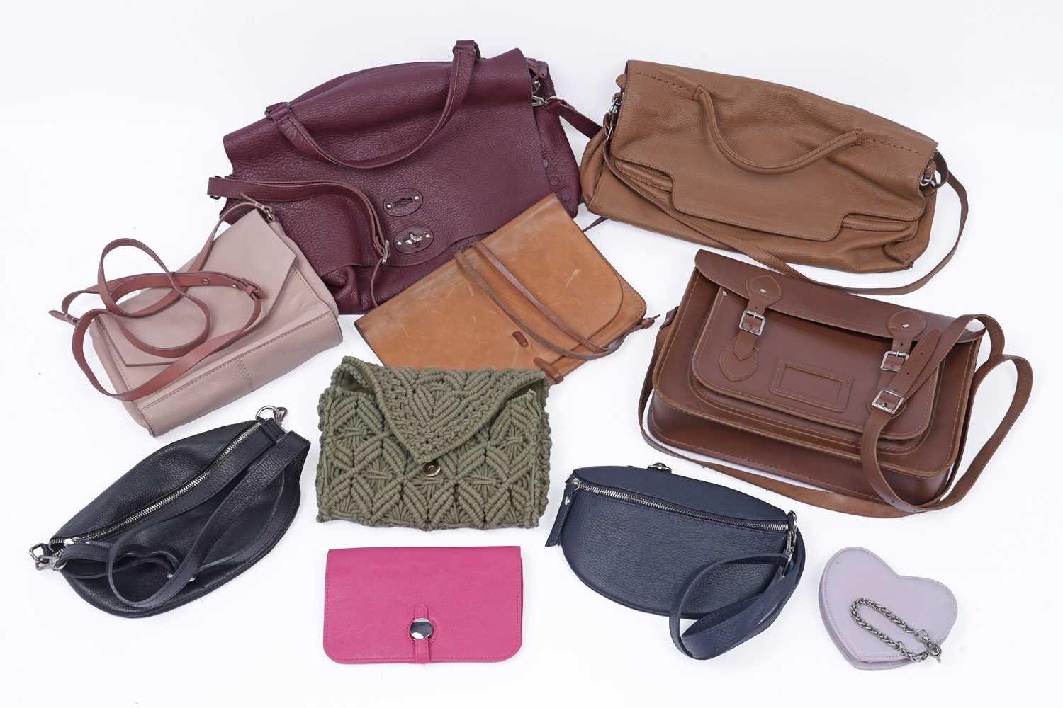 Lot 231 - Handbags including: a Cambridge Satchel Company shoulder bag