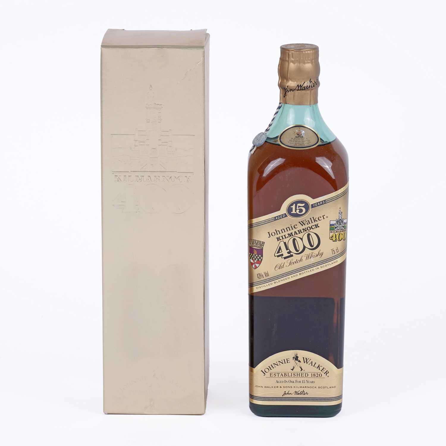 Lot 37 - A bottle of Johnnie Walker Kilmarnock 400 15 Year Old Scotch Whisky