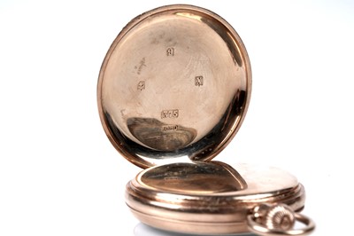 Lot 481 - Selezi: a 9ct yellow gold cased open faced pocket watch