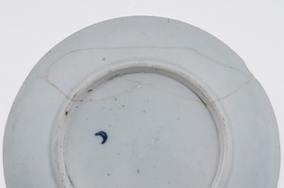 Lot 866 - Six Worcester blue and white tea bowls and saucers