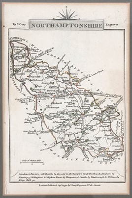 Lot 246 - 17th and 18th Century maps and engravings of Northumberland