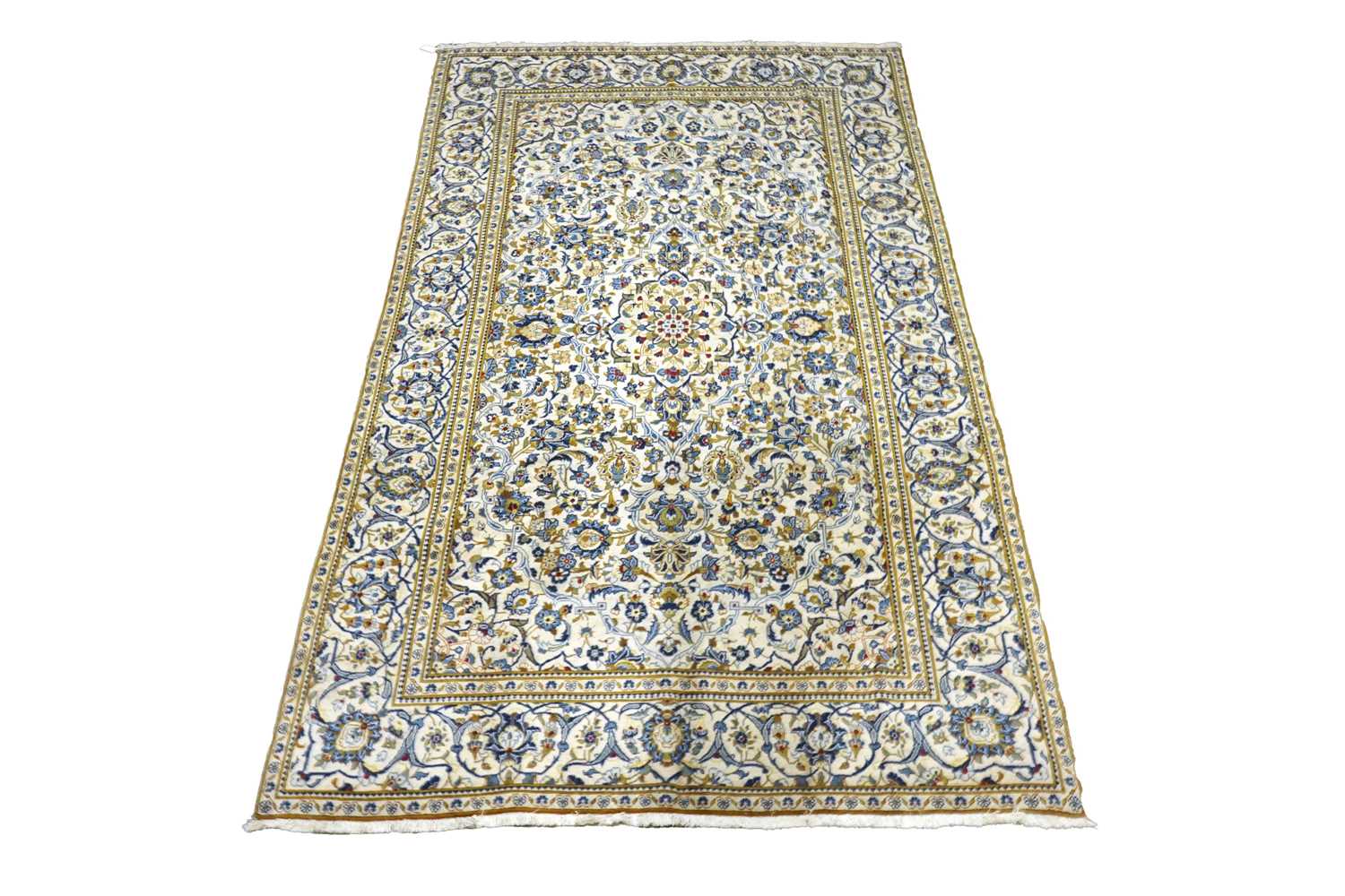 Lot 983 - A Persian hand-knotted Nain carpet