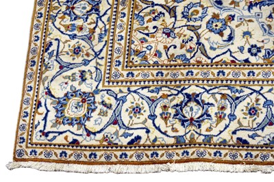 Lot 983 - A Persian hand-knotted Nain carpet