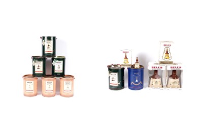 Lot 19 - Eleven Bell's whisky decanters; and two miniature decanters