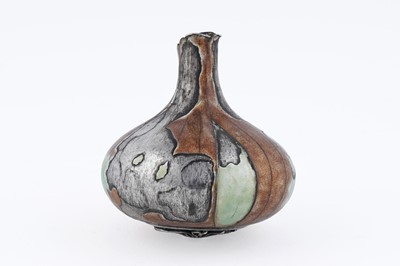 Lot 237 - A Victorian novelty silver and enamelled scent bottle