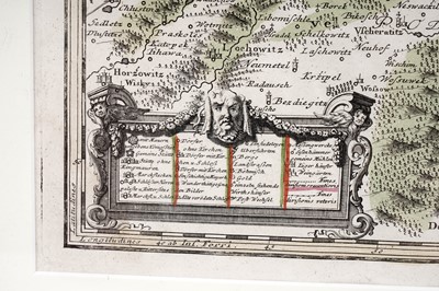 Lot 244 - After Homann Heirs, Map of the Area around Prague