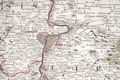 Lot 244 - After Homann Heirs, Map of the Area around Prague