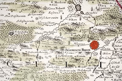 Lot 244 - After Homann Heirs, Map of the Area around Prague