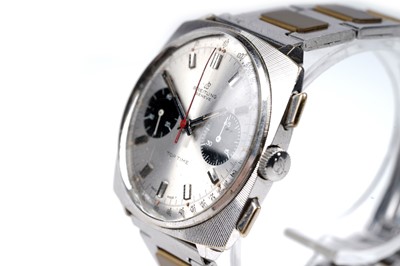 Lot 438 - Breitling Top Time: a stainless steel cased manual wind chronograph wristwatch
