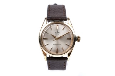 Lot 418 - Tudor Oyster Royal: a gold capped manual wind wristwatch