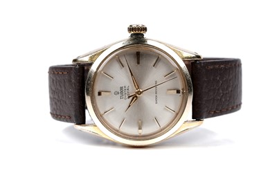 Lot 418 - Tudor Oyster Royal: a gold capped manual wind wristwatch