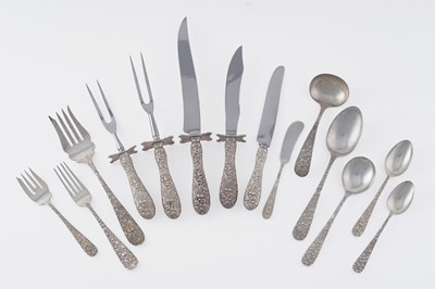 Lot 191 - An early 20th Century American part service of silver flatware and cutlery