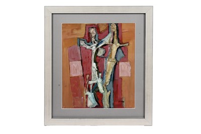 Lot 877 - Tadeusz Was – Crucifixion | mixed media