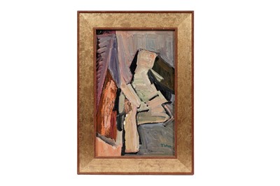 Lot 878 - Tadeusz Was - Abstract Figure | oil