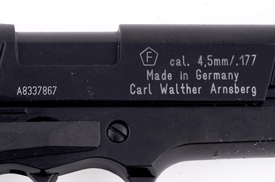 Lot 117 - A Walther CP88 competition air pistol