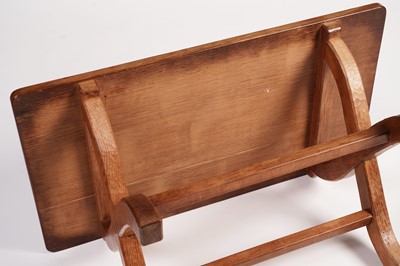 Lot 634 - Peter ‘Rabbitman’ Heap: a late 20th Century adzed oak oblong coffee table