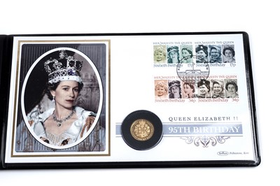 Lot 40 - A 2021 Queen Elizabeth II's 95th Birthday 1/4oz gold proof coin