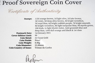 Lot 41 - A 2021 50th Anniversary of Decimalisation gold proof sovereign coin cover