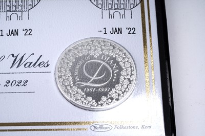 Lot 56 - A 2022 Diana Princess of Wales Silver Proof Coin Cover Collection